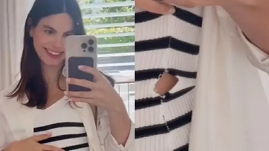 Sthefany Brito Enfrenta Perreio com Vestido Rasgado aos Nove Meses de Gravidez