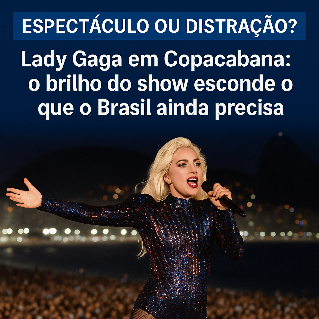 🎤 Lady Gaga em Copacabana: espetáculo ou distração em um país que ainda luta pelo básico?
