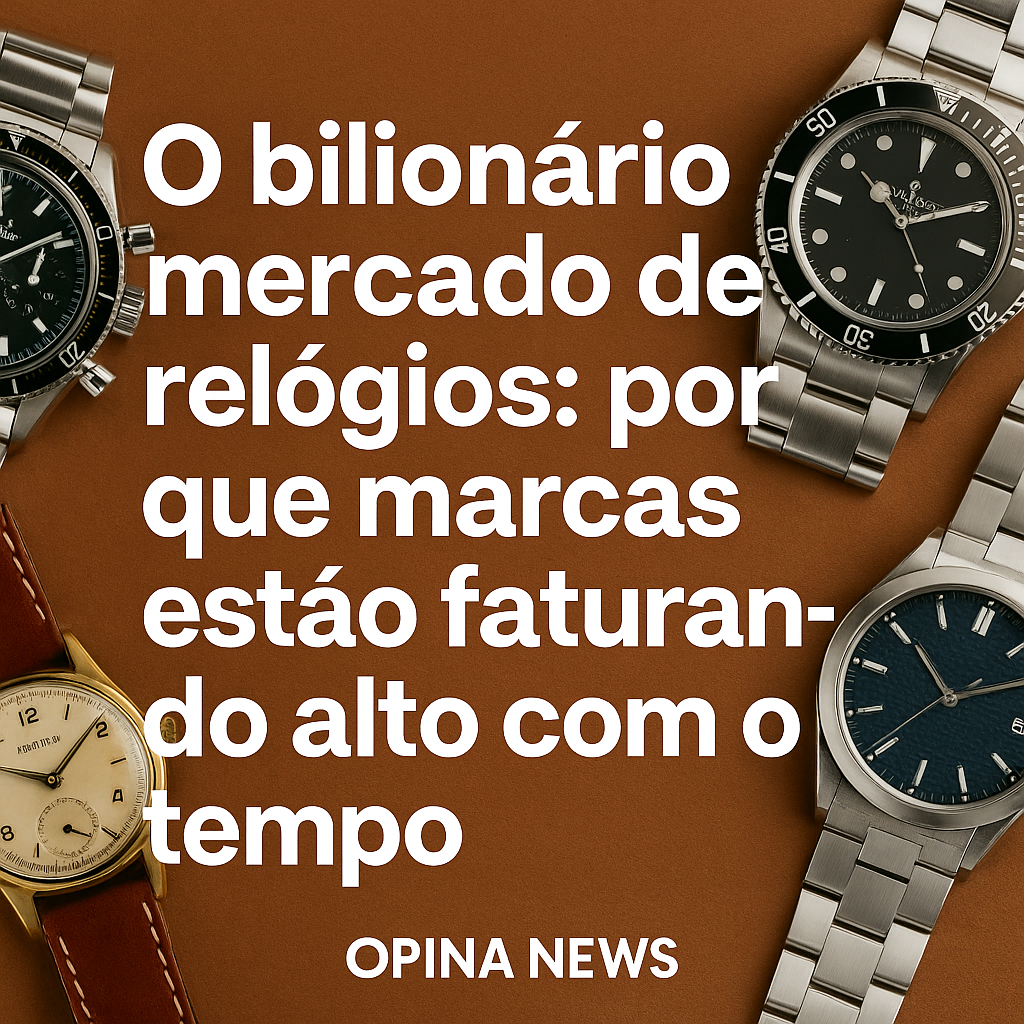 O bilionário mercado de relógios: por que marcas estão faturando alto com o tempo