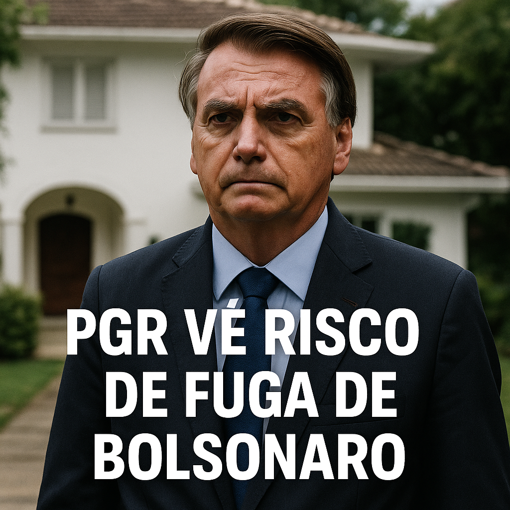 PGR Vê Risco de Fuga de Bolsonaro, mas Rejeita Polícia Dentro da Casa e Defende Vigilância Externa