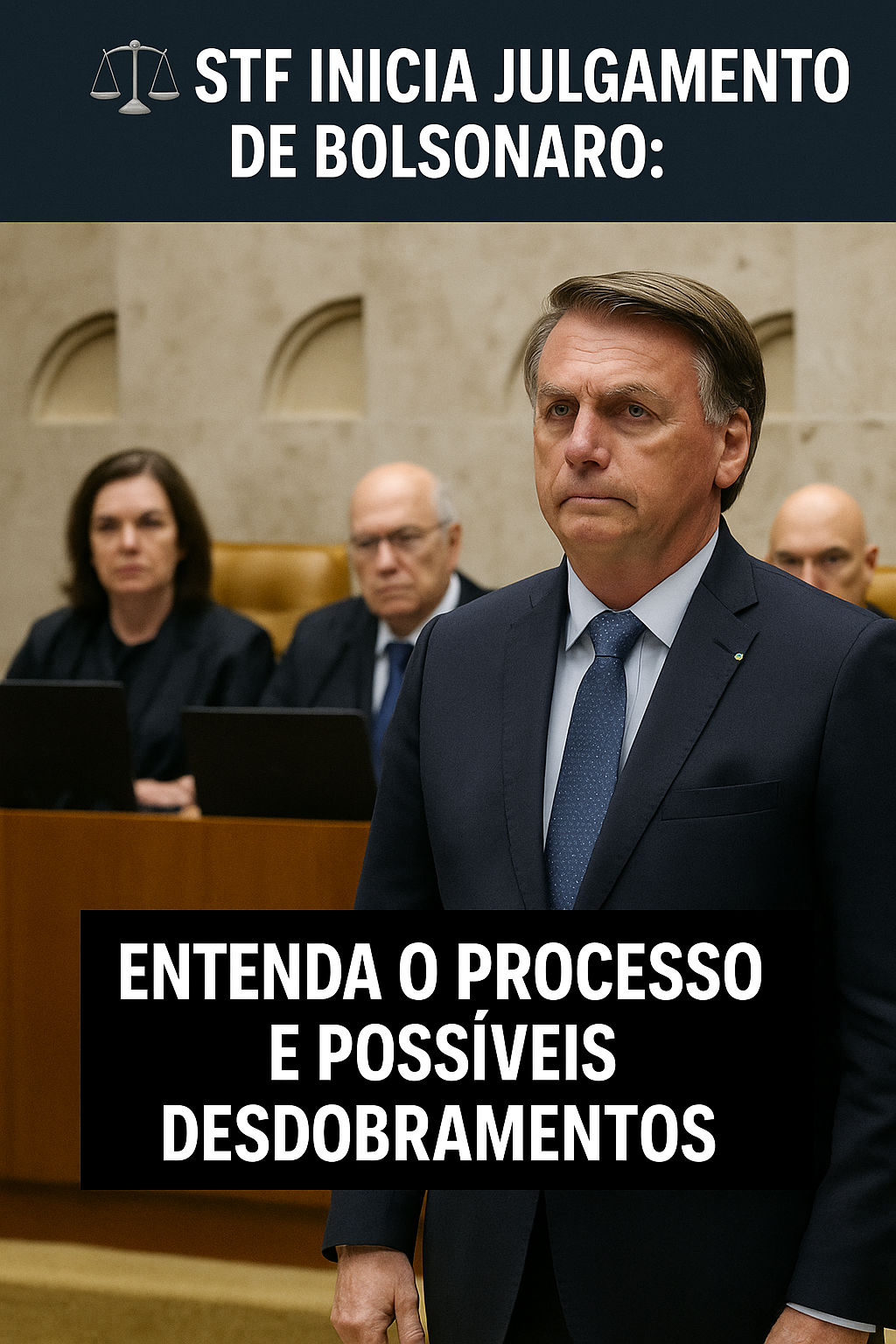 ⚖️ STF inicia julgamento de Bolsonaro: entenda o processo e possíveis desdobramentos