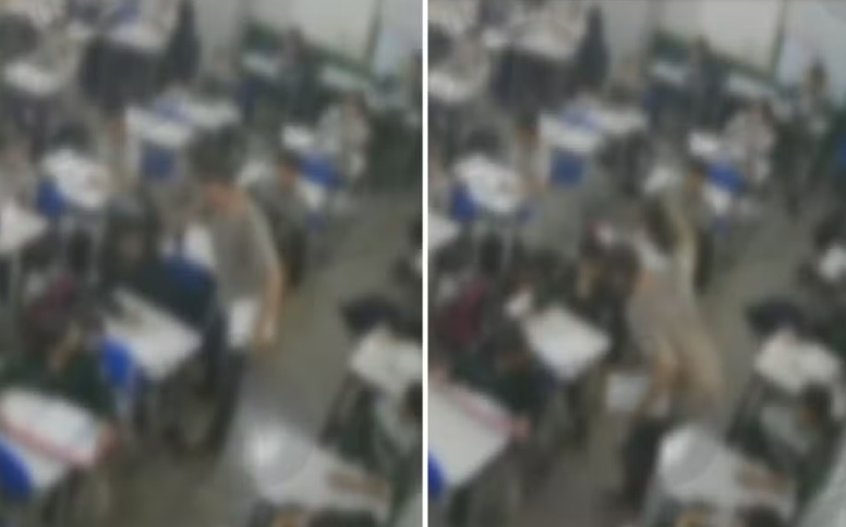 Vídeo: professor agride com tapas aluno de 11 anos em sala de aula