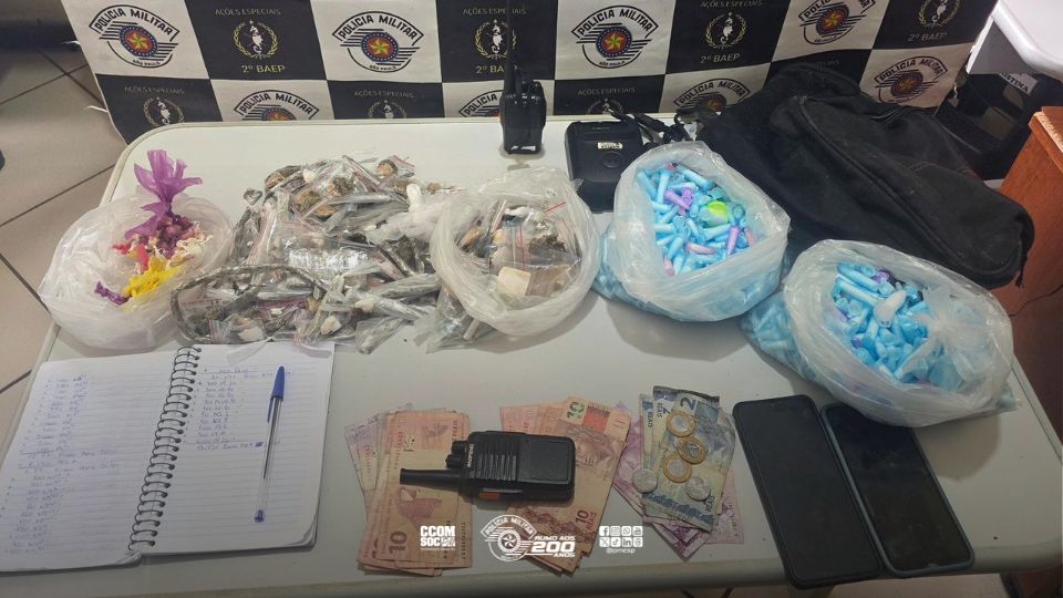 Polícia Militar realiza prisões por tráfico e receptação em Cubatão