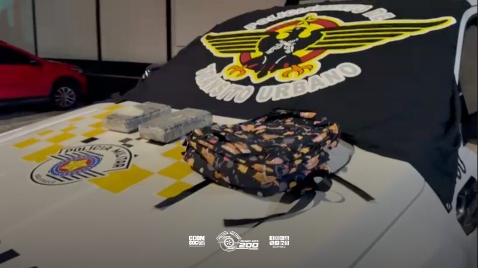 Polícia Militar detém passageiro com drogas na Marginal Tietê