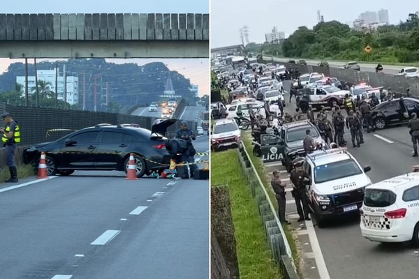Policial da reserva atira contra família e se envolve em tiroteio em rodovia movimentada