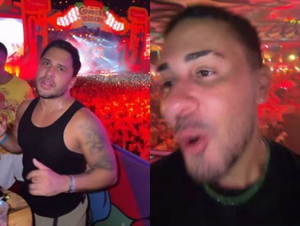 Carlinhos Maia e Lucas Guimarães são vistos juntos em festa de carnaval em Pernambuco