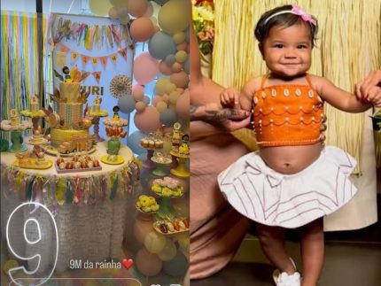 Ludmilla e Brunna celebram 9 meses da filha com festa temática