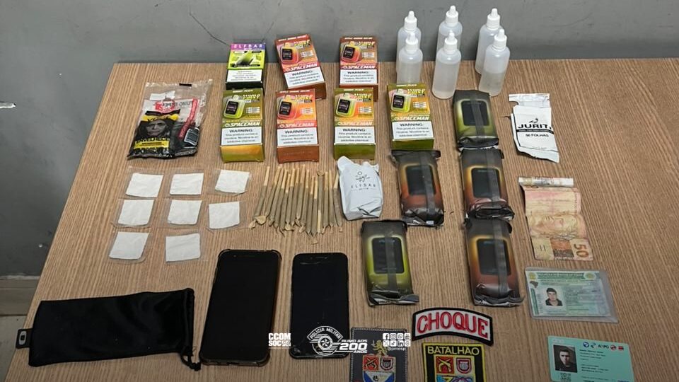 Polícia Militar confisca entorpecentes e vapes em operação no Ibirapuera