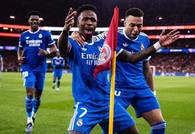 Uefa inicia investigação sobre denúncia de racismo contra Vini Jr. na Champions League