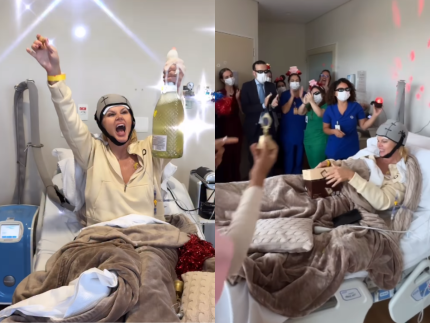 Val Marchiori encerra ciclo de quimioterapia e celebra nova fase