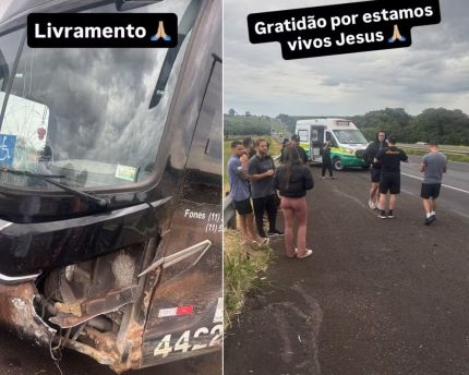 Empresário de Latino aponta possível causa de acidente com ônibus do cantor