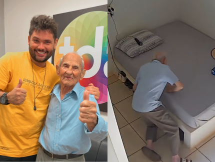 Vovô Anésio, influenciador de 88 anos, é hospitalizado após acidente doméstico