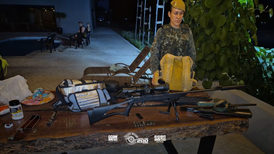 Polícia ambiental apreende arsenal em propriedade rural de Penápolis após denúncia