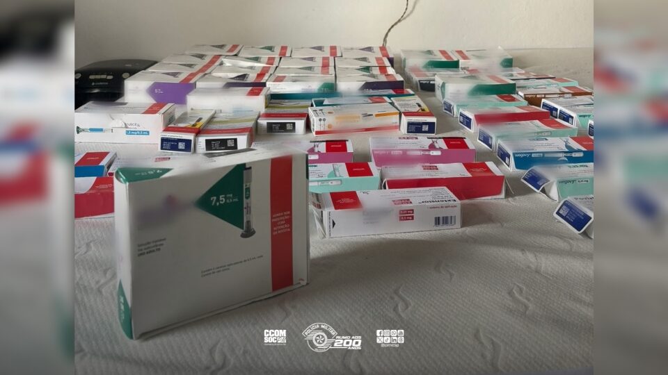 Polícia Militar desarticula depósito ilegal de canetas emagrecedoras em São Paulo