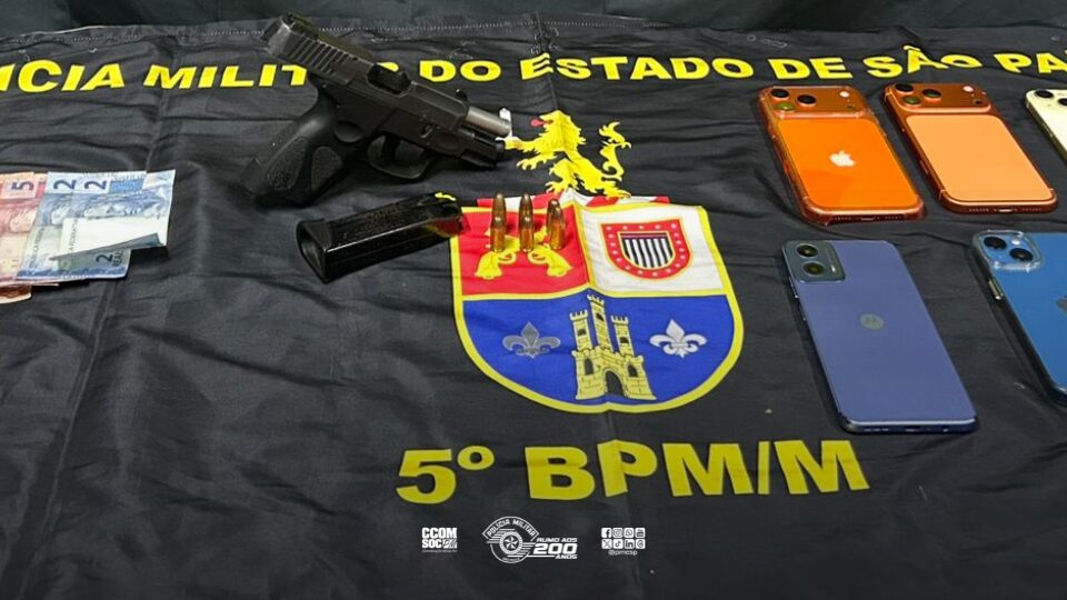 Polícia Militar prende trio após roubo com tiros e recupera arma de CAC assassinado