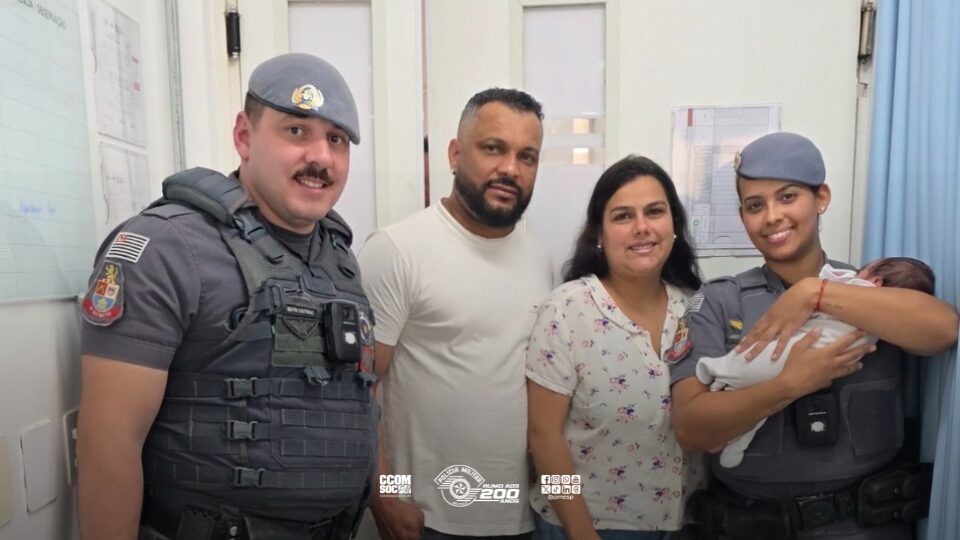 Policiais militares salvam bebê engasgado com leite na zona sul da capital