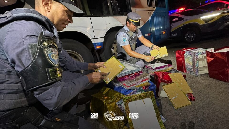 Polícia Rodoviária apreende mais de 21 quilos de cocaína em ônibus interestadual em Presidente Prudente