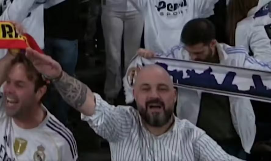 Real Madrid recebe multa por torcedor com saudação nazista