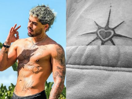 Zé Felipe exibe tatuagem inusitada na região da virilha e gera repercussão nas redes sociais