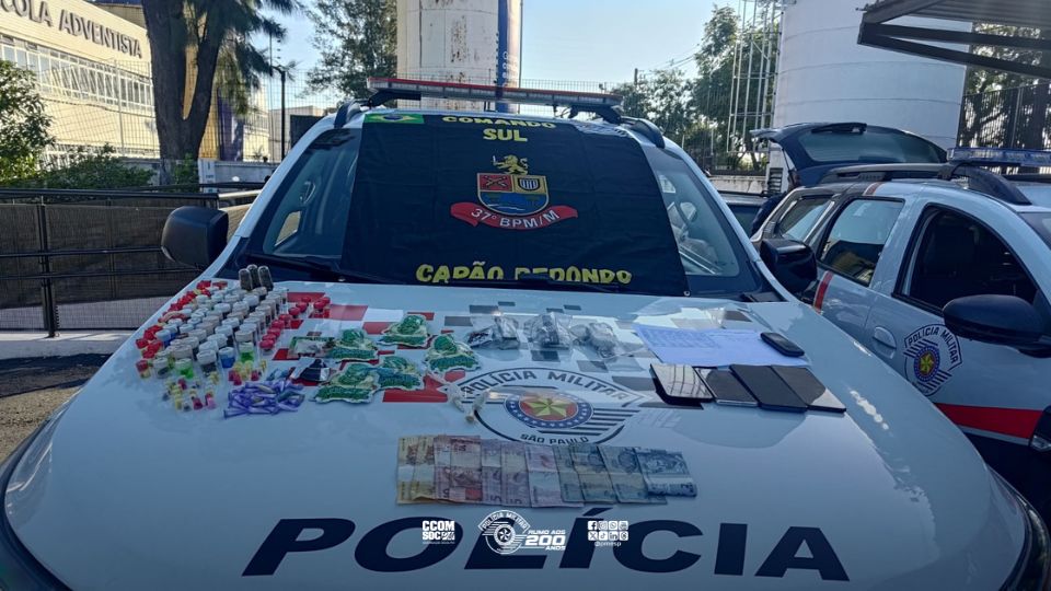 Apreensão de drogas e armas na zona sul de São Paulo
