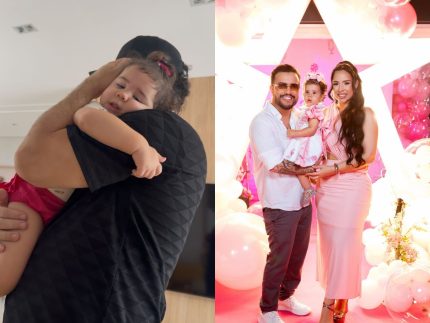 Filha de Victor Hugo, da dupla com Diego, comove em despedida antes de viagem do pai