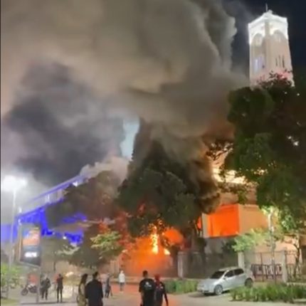 Fogo atinge edifício emblemático na Praça Mauá, sede do Rio Fashion Week