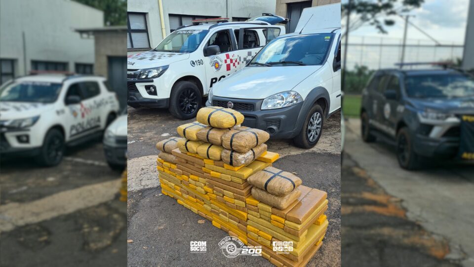Operação conjunta resulta na apreensão de 200 kg de drogas e recuperação de veículo furtado