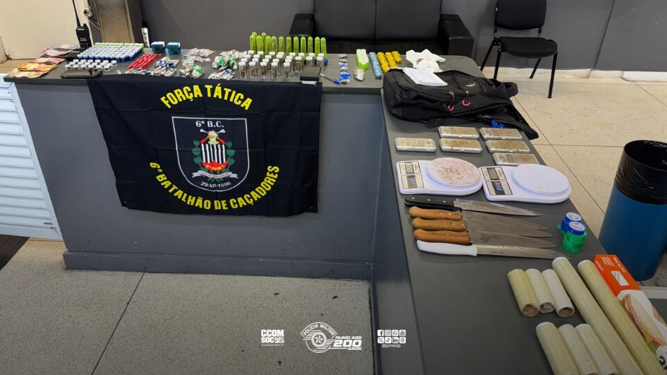 Polícia Militar de Santos desmantela ponto de tráfico e detém suspeito com mais de 1,7 kg de entorpecentes