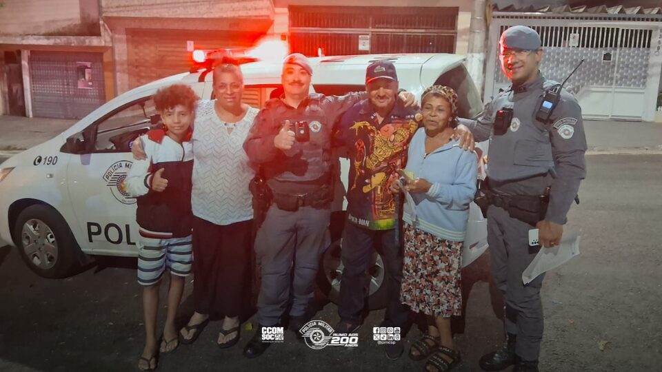PM localiza idoso com Alzheimer e o devolve em segurança à família