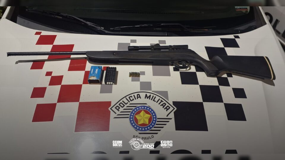 Agressor é detido em Promissão por violência doméstica e posse de arma ilegal