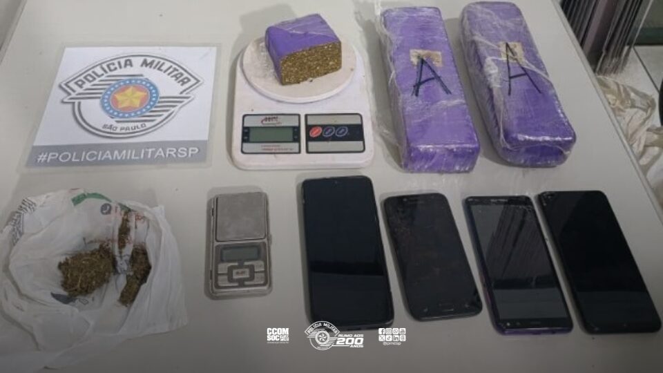 Polícia Militar detém indivíduo com 1,5 kg de maconha em Manduri, SP