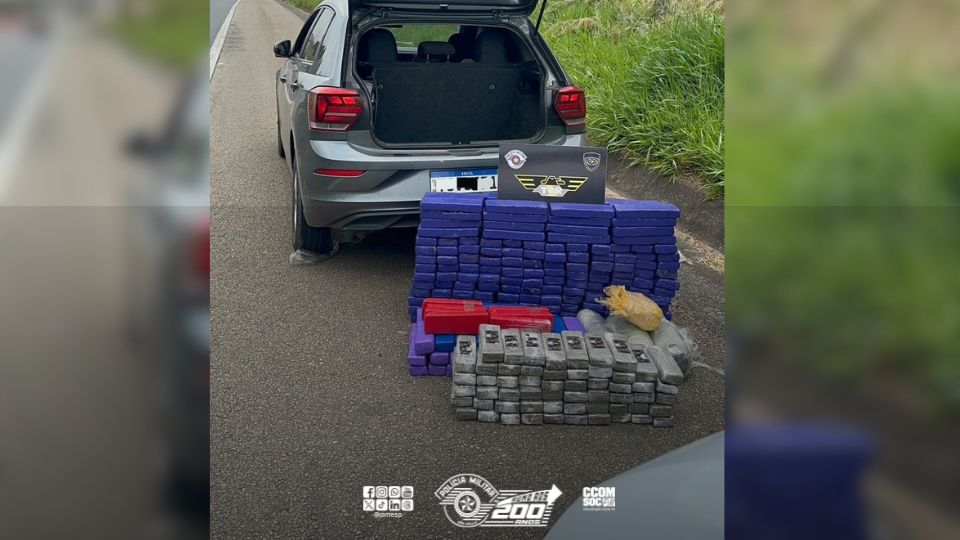 Polícia Rodoviária apreende mais de 190 kg de drogas e captura traficante em Sarapuí/SP