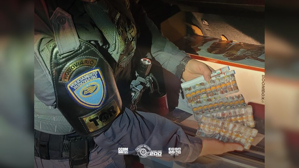 Polícia Militar Rodoviária intercepta contrabandista com R$ 43 mil em produtos ilícitos na Assis Chateaubriand