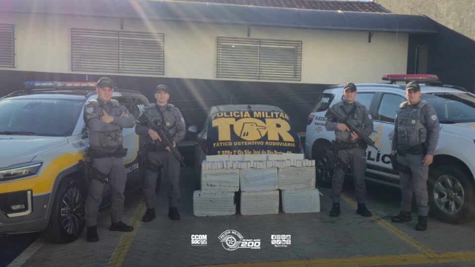 Polícia Rodoviária confisca mais de 200 quilos de maconha na Washington Luís