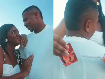 Raquel Brito anuncia gravidez e Davi Brito reage: “Você disse que eu seria o primeiro!”