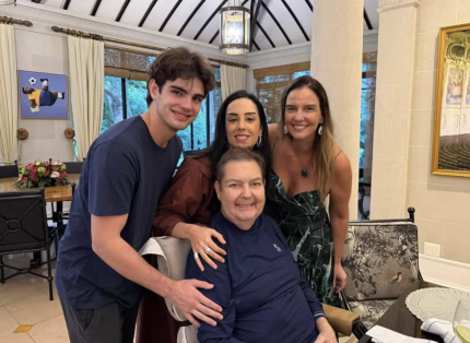 Filho de Faustão celebra o aniversário do pai com declaração emocionante em família