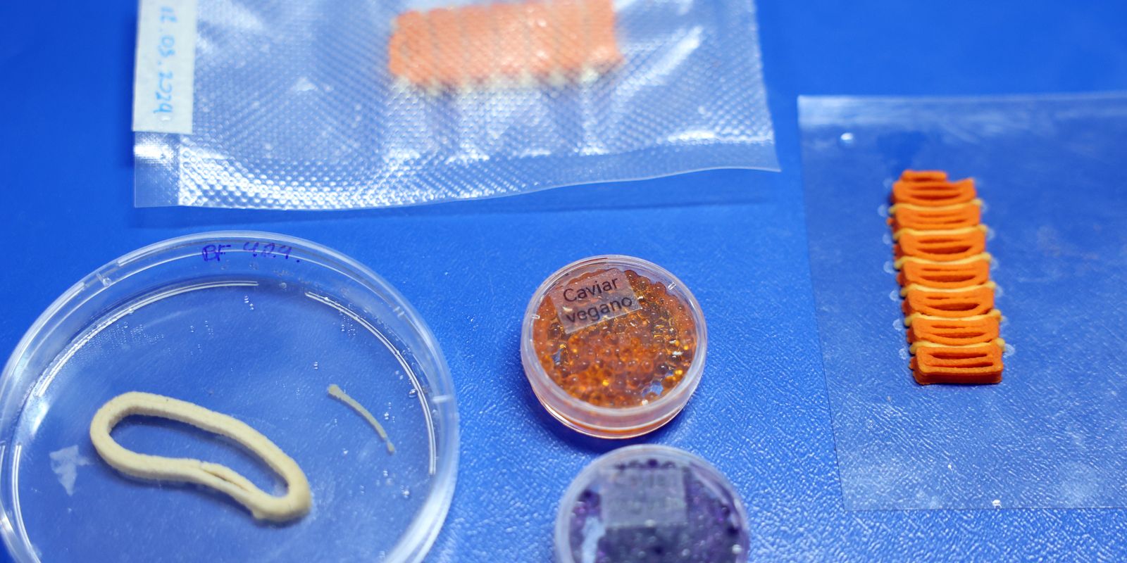 Embrapa desenvolve alimentos impressos de base vegetal que mimetizam salmão, caviar e lula