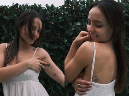 Larissa Manoela ganha novas tatuagens inspiradas em personagens da Disney