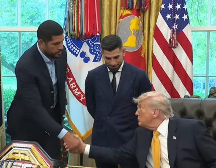 Alex Poatan, parceiro de Lívia Andrade, visita a Casa Branca e recebe elogios de Trump