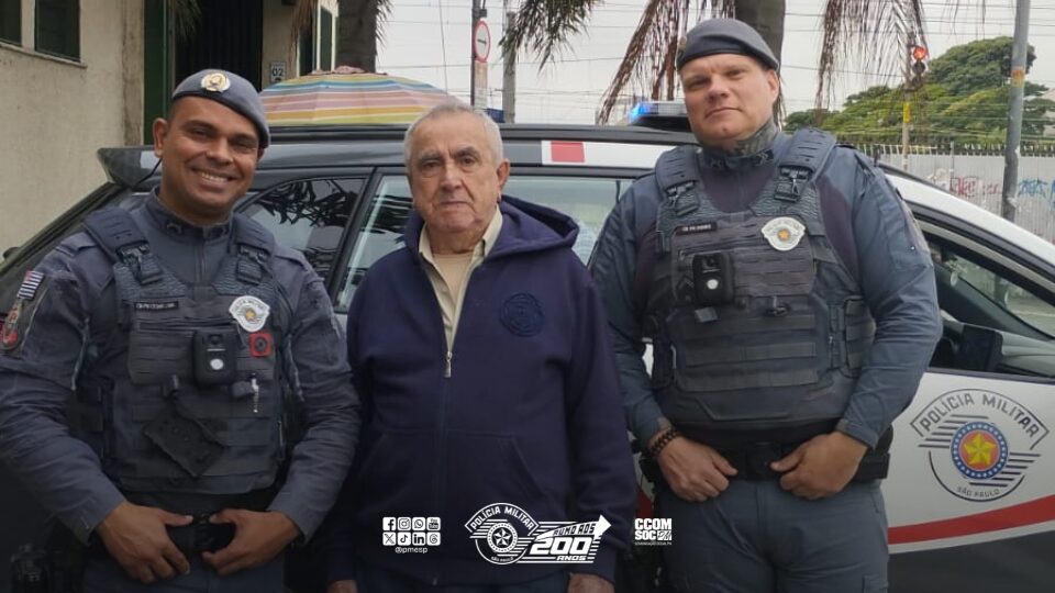 Polícia Militar encontra idoso desaparecido na Lapa com auxílio do COPOM