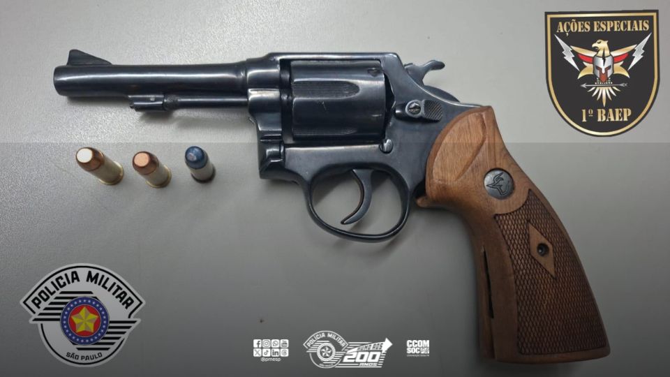 Polícia Militar detém homem por porte ilegal de arma de fogo em Campinas