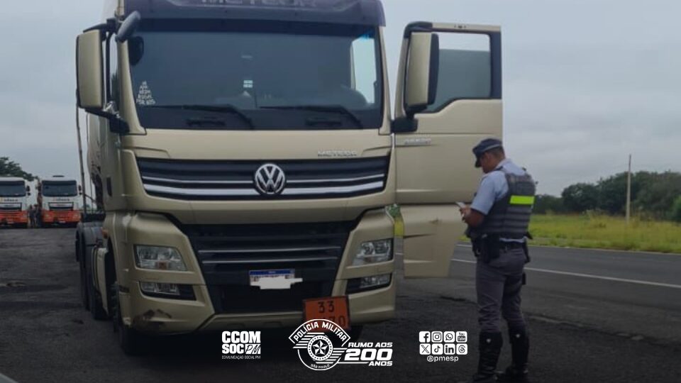 Condutor é detido pela Polícia Militar Rodoviária com documentação fraudulenta em Rubinéia