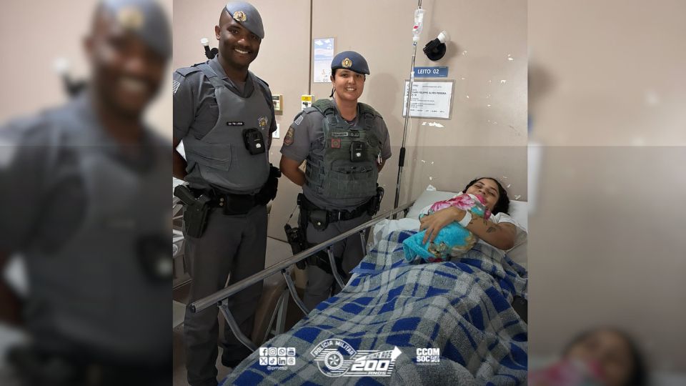 Policiais militares auxiliam gestante e realizam parto emergencial em Santa Bárbara D'Oeste