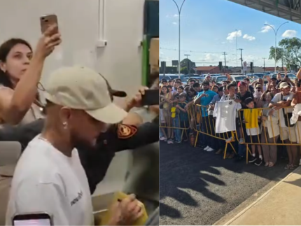 Santos é recebido com festa em meio à polêmica de agressão envolvendo Neymar