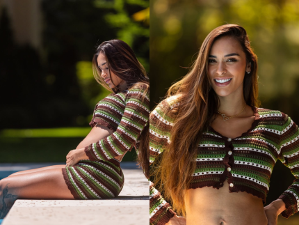 Tainá Militão exibe barriga de 20 semanas de gestação em novo ensaio fotográfico