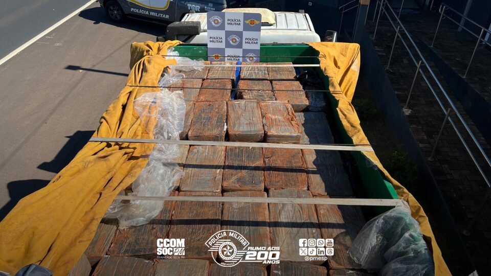 TOR intercepta traficante com 1,4 tonelada de maconha em rodovia de Santa Cruz do Rio Pardo