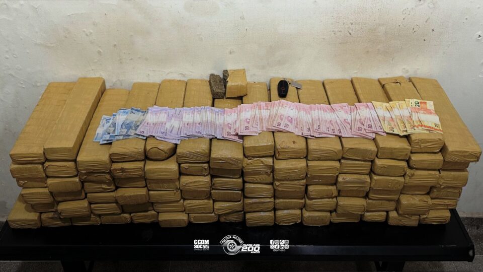 Polícia Militar apreende MAIS DE 90 Kg de maconha e prende criminoso em Catanduva-SP