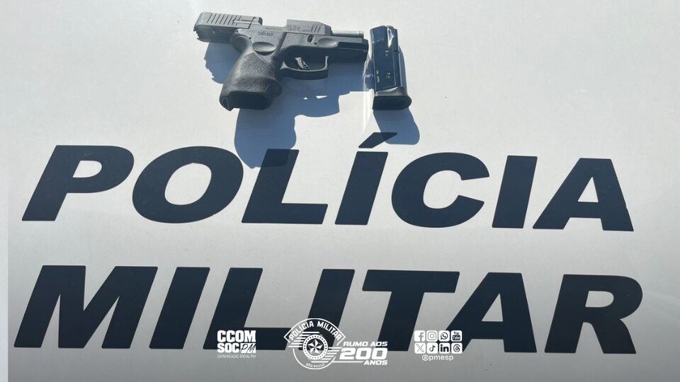 Polícia Militar detém indivíduo por porte ilegal de arma de fogo e falsa identificação na Capital.