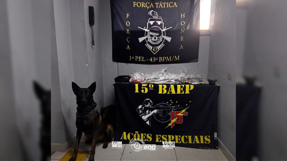 Polícia Militar localiza casa bomba e apreende mais de 1,8 mil porções de drogas na zona norte da capital