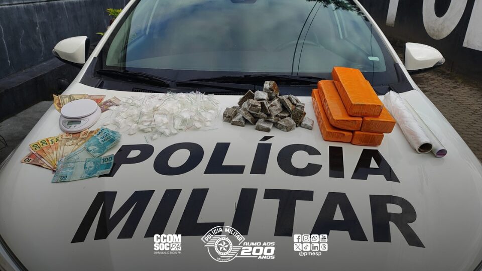 Polícia Militar prende casal por tráfico de drogas em Ubatuba